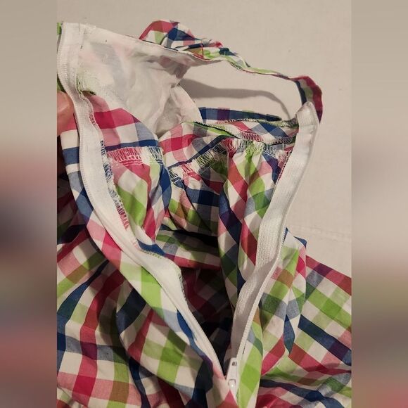 New Gymboree Girls Gingham Multicolor Dress Size 7 - Picture 2 of 7